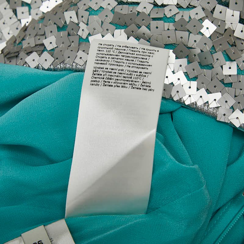 Fendi Sequined Skirt Size: 36 Light Blue Silver Silk Women's Fendi