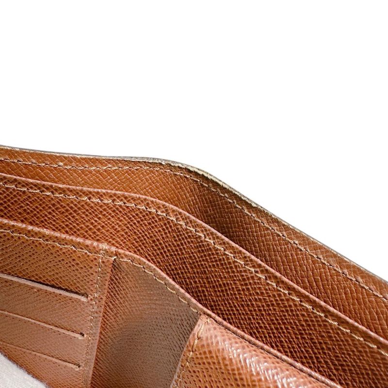 Louis Vuitton M61675 Monogram Portefeuille Marco Fold Wallet Louis Vuitton Brown