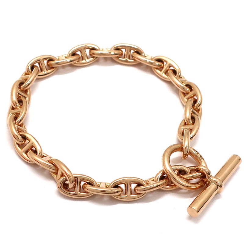 Hermes Chaine D'ancre T PM 750pg Bracelet 24 Pieces Pink Gold Jewelry