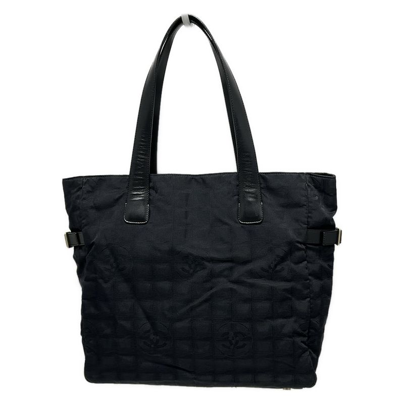 Chanel New Travel Line Tote GM Black Leather
