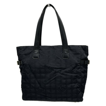 Chanel New Travel Line Tote GM Black Leather