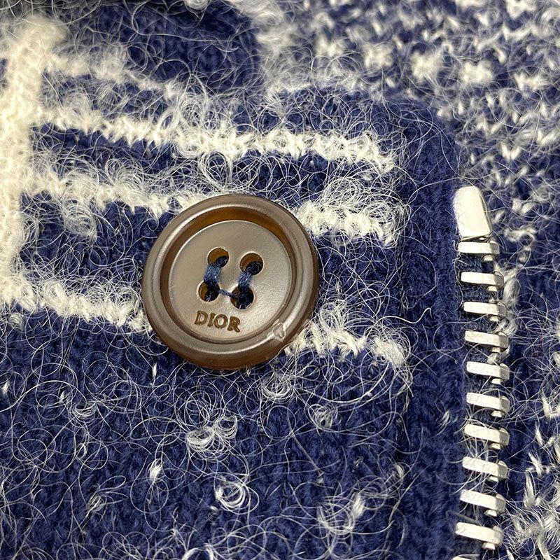 Dior Blouson White And Navy 013m213at080 Men's