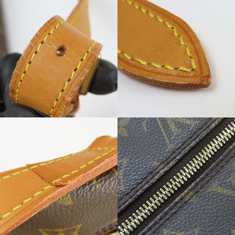 Louis Vuitton Shoulder Bag Amfersley M47275 Monogram Nubuck Leather Brown Gold