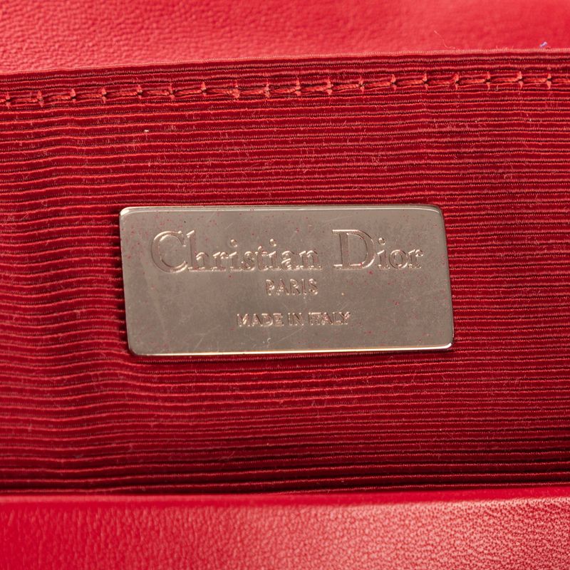 DIOR Stardust Backpack Red Canage Quilt A