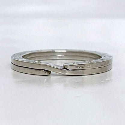 Bulgari Key Ring Silver Logomania Polished Ag 925