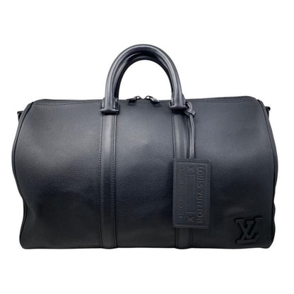 Louis Vuitton Boston Bag Keepall Bandoliere 40 M57088 LV Aerogram Noir Black