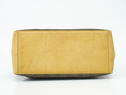 Authentic Louis Vuitton LV Cabas Mezzo Monogram Shoulder Bag Tote Bag Brown