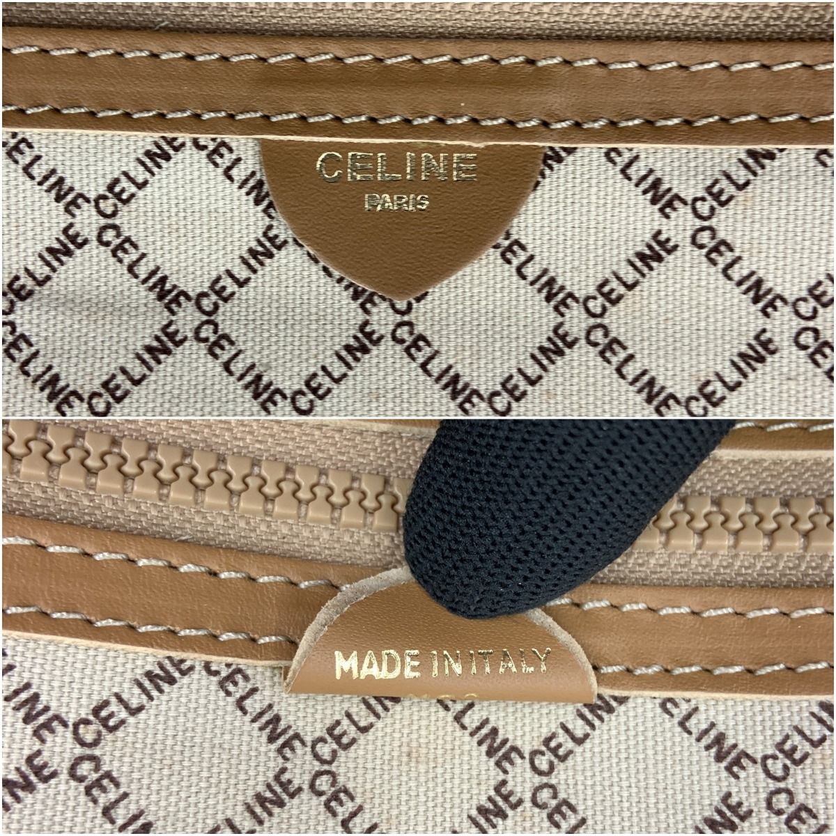 Celine Macadam Travel Bag Suitcase Light Brown Delivery As Is