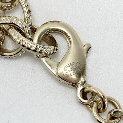 Chanel Cocomark Lip Charm Necklace A22/c Gold Metal Rhinestone Long Necklace