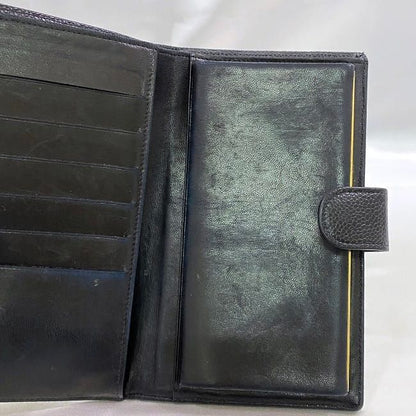 Chanel Fold Over Clasp Long Wallet F22076 Black A13498