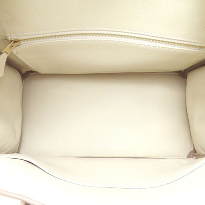 Hermes Birkin 30 Nata Gold Hardware Handbag Taurillon Women