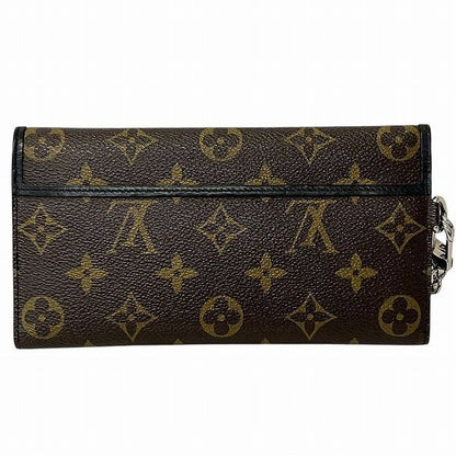 Louis Vuitton Monogram Macassar Portefeuille Ron M60168 Trifold Wallet Unisex
