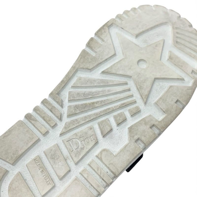 Christian Dior-id Sneakers Shoes Leather Rubber White Black Logo Velcro