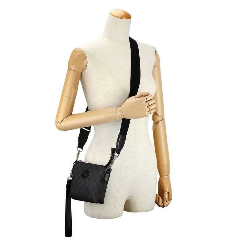 Gucci Shoulder Bag Interlocking G Black