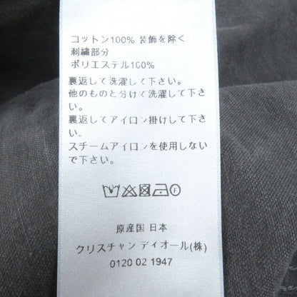 DIOR Homme 383d587ay520 Couture Logo Patch Washed Long Sleeve Denim Shirt Gray