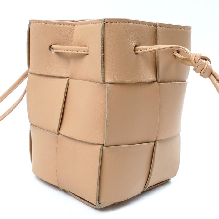 Bottega Veneta Bottega Veneta Mini Cassette Bucket Shoulder Bag Porridge