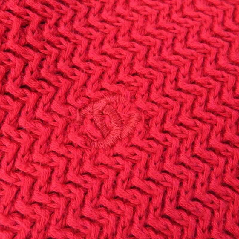 CHANEL Vintage 100% Cotton Coco Embroidered Long Sleeve Knit Tunic Dress With