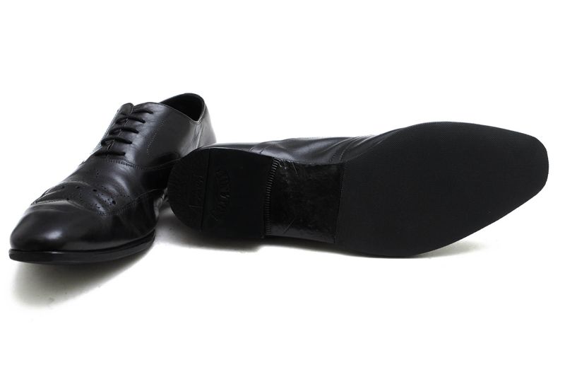 Prada Shoes Business Shoes Business Men Leather Genuine Black 073 Medallion