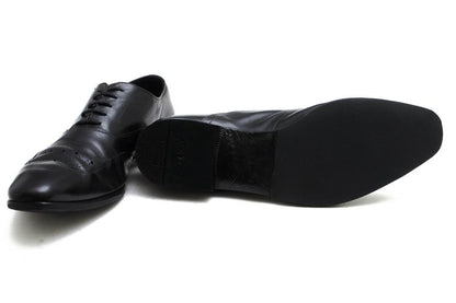 Prada Shoes Business Shoes Business Men Leather Genuine Black 073 Medallion