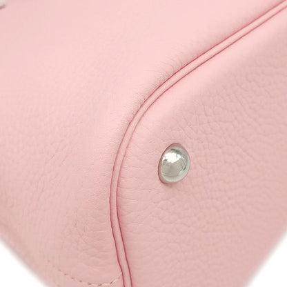 Hermes 2-Way Bag Bolide 31 Verso Taurillon Clemence Rose Cherry and Nata Silver