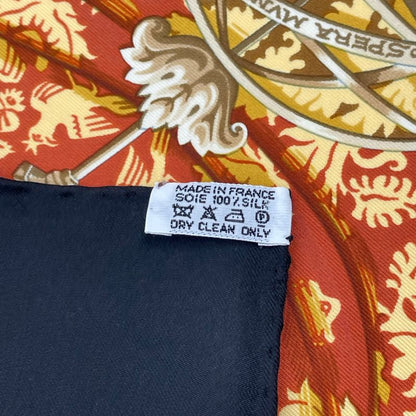 Hermes Scarf Carre 90 Pau-dela Des Cinq Mers Five Seas Beyond Silk Black