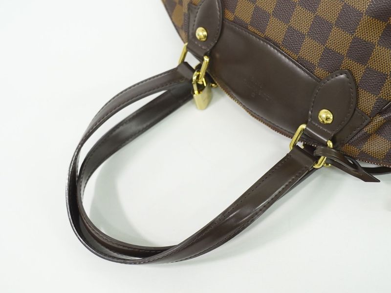 Authentic Louis Vuitton LV Verona PM Damier Ebène Tote Handbag Brown N41117