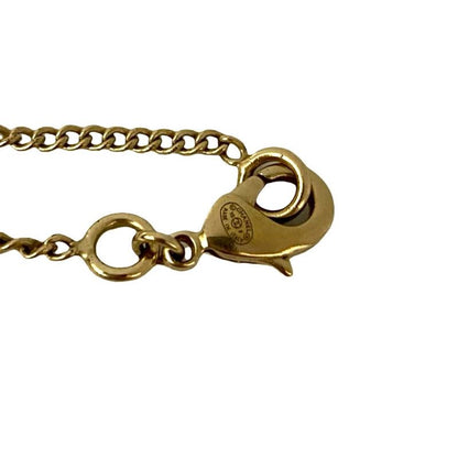 Chanel Coco Mark Heart Motif Chain Necklace Pendant 10P