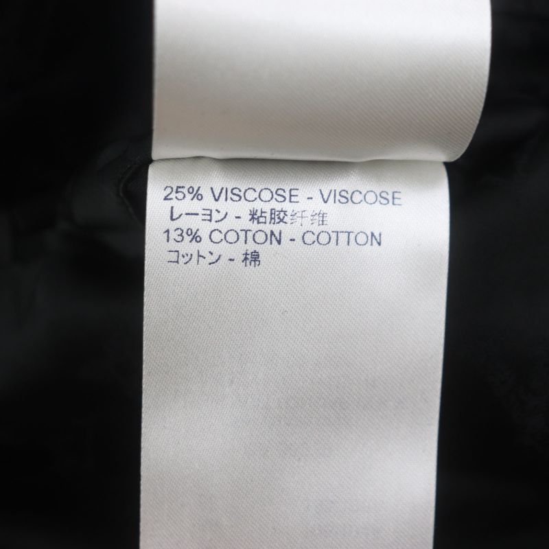 Louis Vuitton Hkb90w Damier Hooded Zip-up Jacket Black White 44 Made In Italy