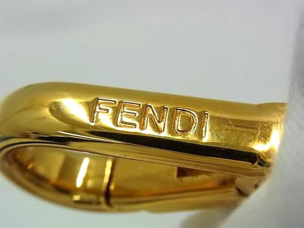 Fendi Strap You Leather Shoulder Strap For Bag Shoulder Strap In Gold Tone