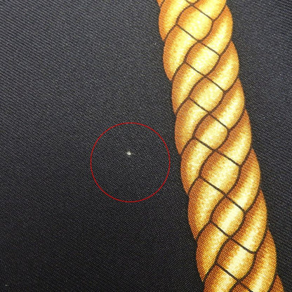 Hermes Scarf Carré 90 Silk Black Gold LES Tambours Tambour Drums Women Hermes