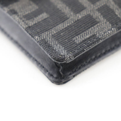 Fendi Marsupio Baguette 3WAY Clutch 7m0295 Nylon Canvas And Leather Black Men's