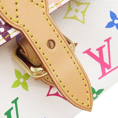 Louis Vuitton Handbag Priscilla Monogram Multicolor Bronze Gold Hardware White