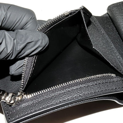 Louis Vuitton Taiga Noir Black Portefeuille Amerigo NM M62045 Folding Wallet