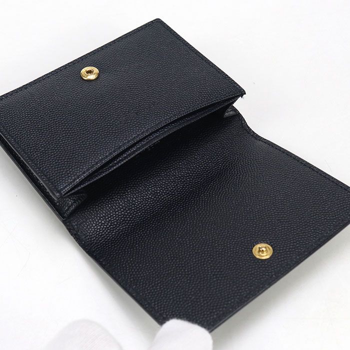 Saint Laurent Card Case 361730 Business Card Holder Leather Men's
