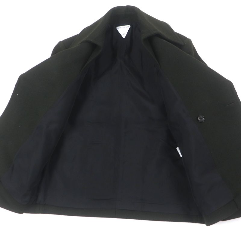  Bottega Veneta 23AW 756687 100% Felted Wool Double Breasted