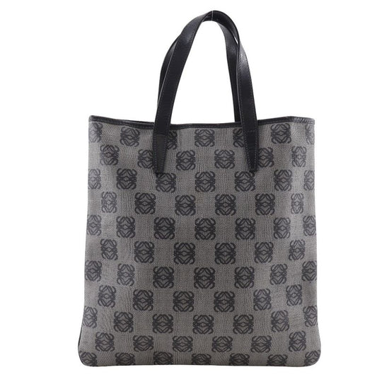 Loewe Anagram Tote Bag Pvc×leather Gray/black Unisex Handbag
