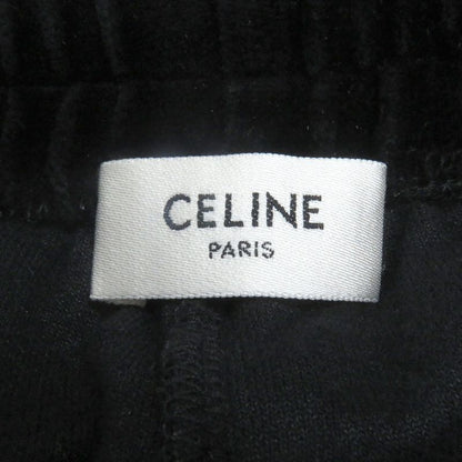 Celine 2z670748q Eddie Period Sideline Velour Track Pants Black XS Made In