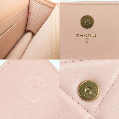 Chanel Shoulder Bag Chanel 19 Ap3067 Lambskin Pink Phone Case Chain Clutch