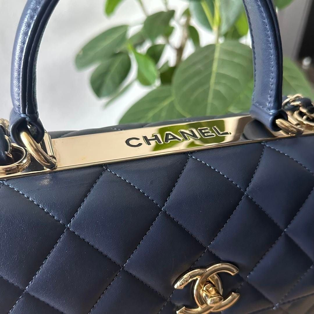 CHANEL Trendy Lambskin Quilted Small CC Dual Handle Flap Bag