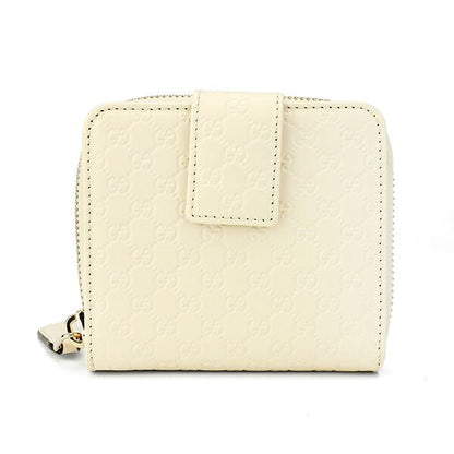 Gucci Bifold Wallet [outlet] Micro Gucci Striped Ivory