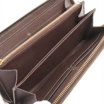Louis Vuitton Damier Zippy Wallet Round Zip Wallet Long Wallet N60015 Ebène