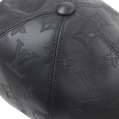 Louis Vuitton 2021 M76985 Cap Monogram Shadow Cowhide All Leather Baseball Cap