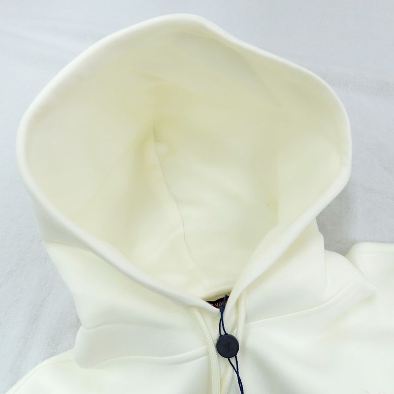Louis Vuitton Embroidered Jersey Hoodie 1afjh0 White Cotton S Resin