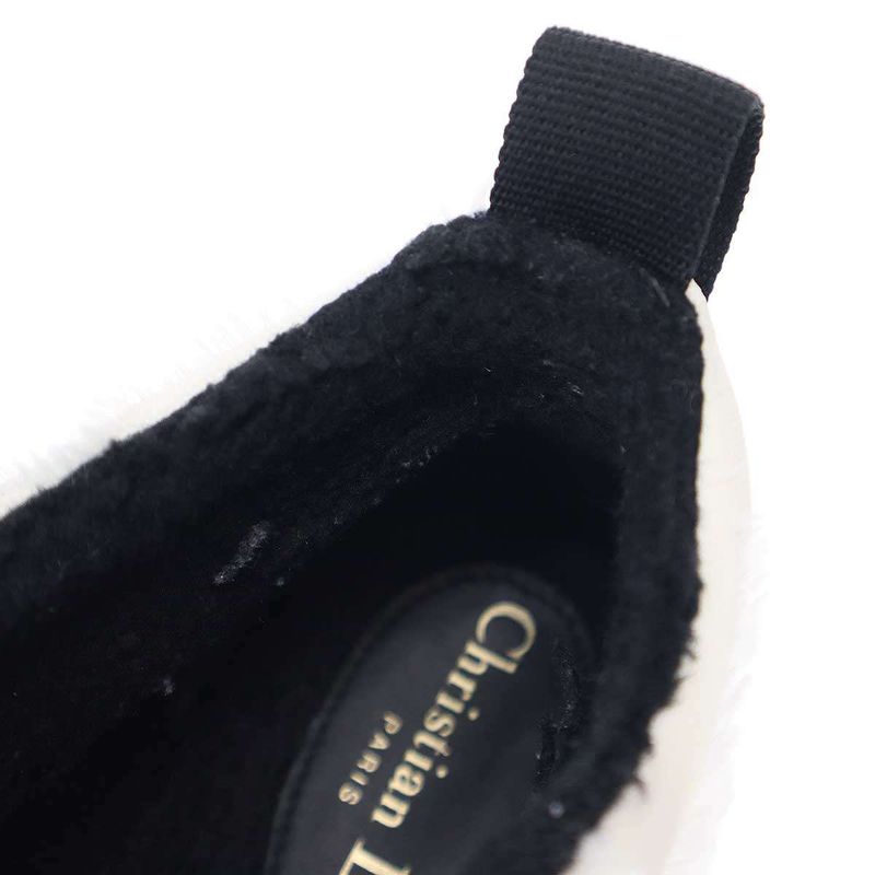 Christian Dior Short Design Boots Sneakers White 41