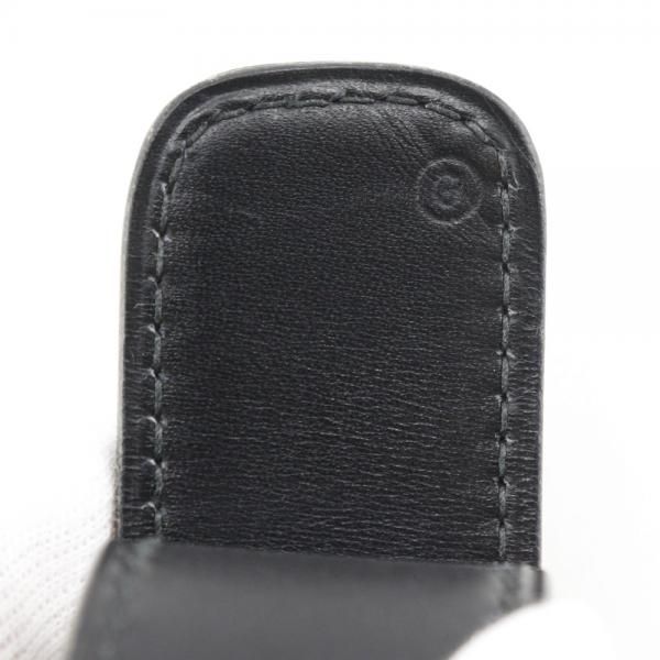 Hermes H Belt Vintage Calf And Gold Plated Black 00G Ladies Belt