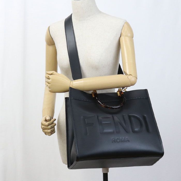 Fendi Sunshine Medium Fe88922 Tote Bag Leather Sunshine Medium Women's