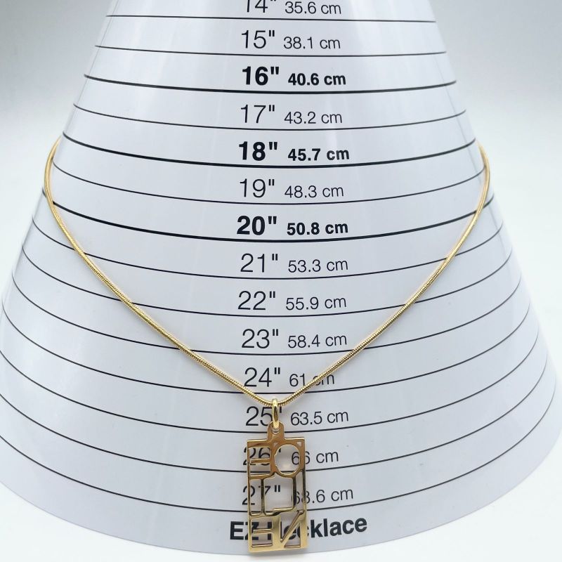 Celine Logo Necklace Gold Snake Chain 24-5849s