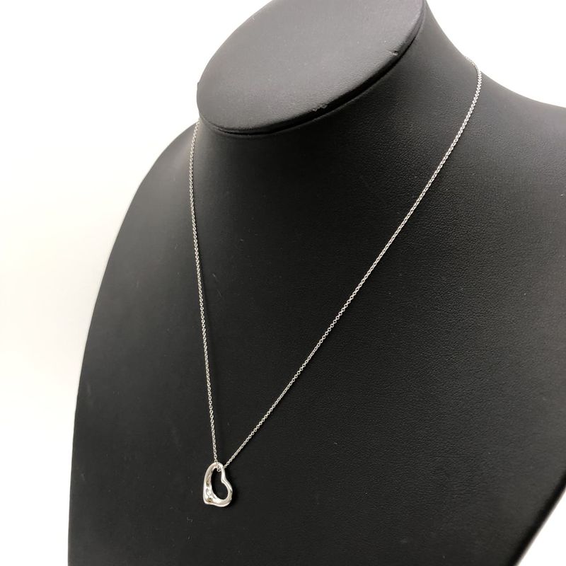 Tiffany & Co Tiffany & Co Necklace 44cm (1732in) Open Heart Platinum 950 Ladies