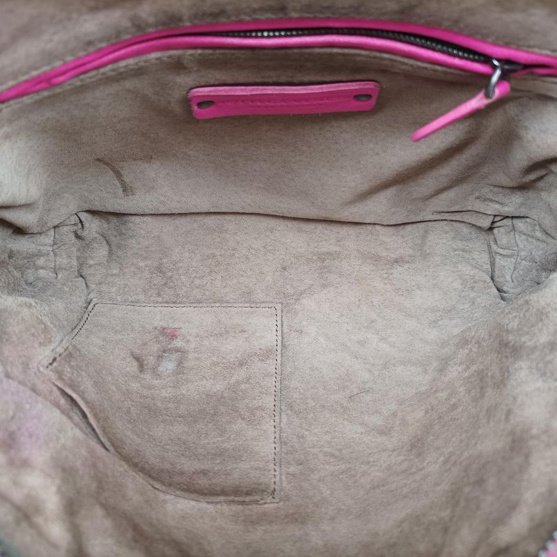 Bottega Veneta Nodini Intrecciato Rose Red Lambskin B03406395v