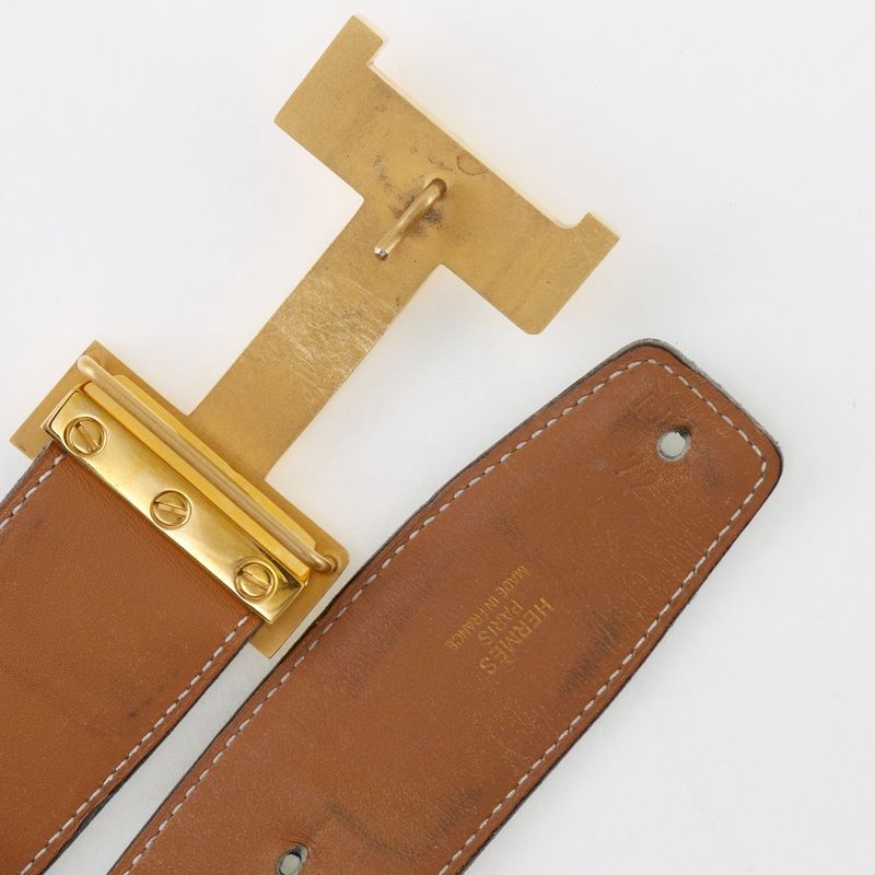 Hermes H Belt Calf □B Unisex Belt